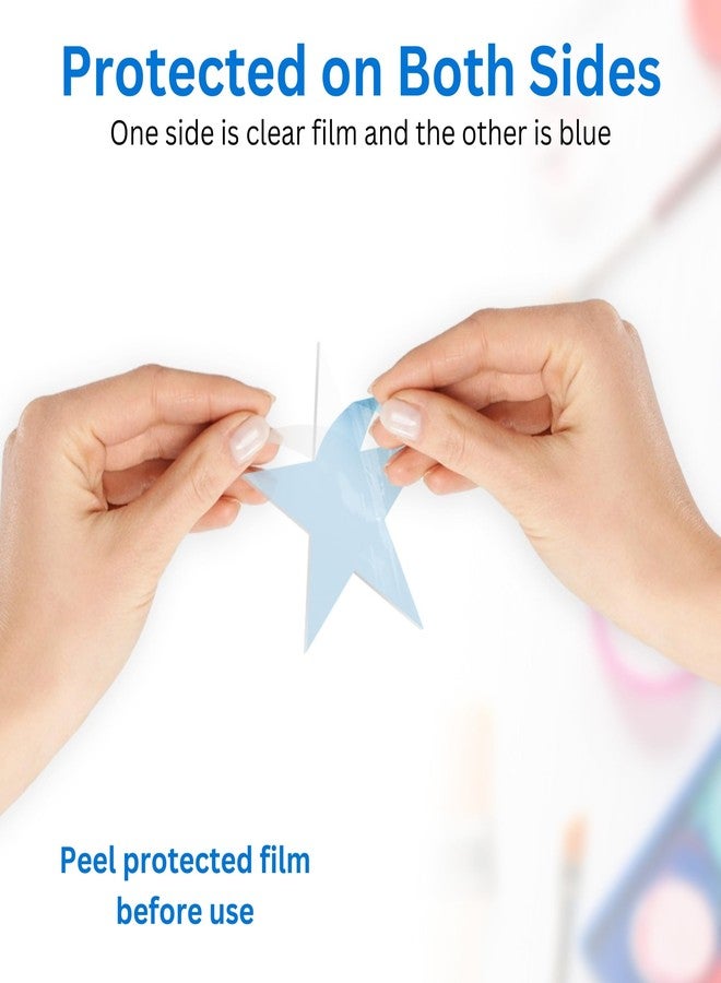 CLPA 12-Pack Plastic Star Blanks, 3.75-Inch Clear Ornaments for Crafts, Made from Flexible Plastic Clear Ornament Blanks, Perfect for Crafting, Custom Coasters, and Christmas Decorations - Image 4